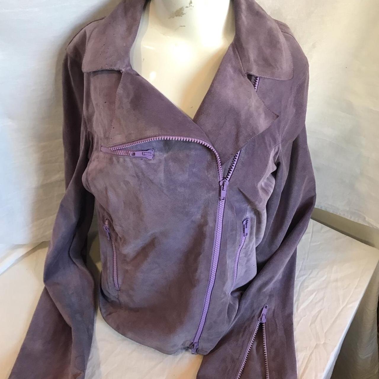 Lilac suede jacket sale