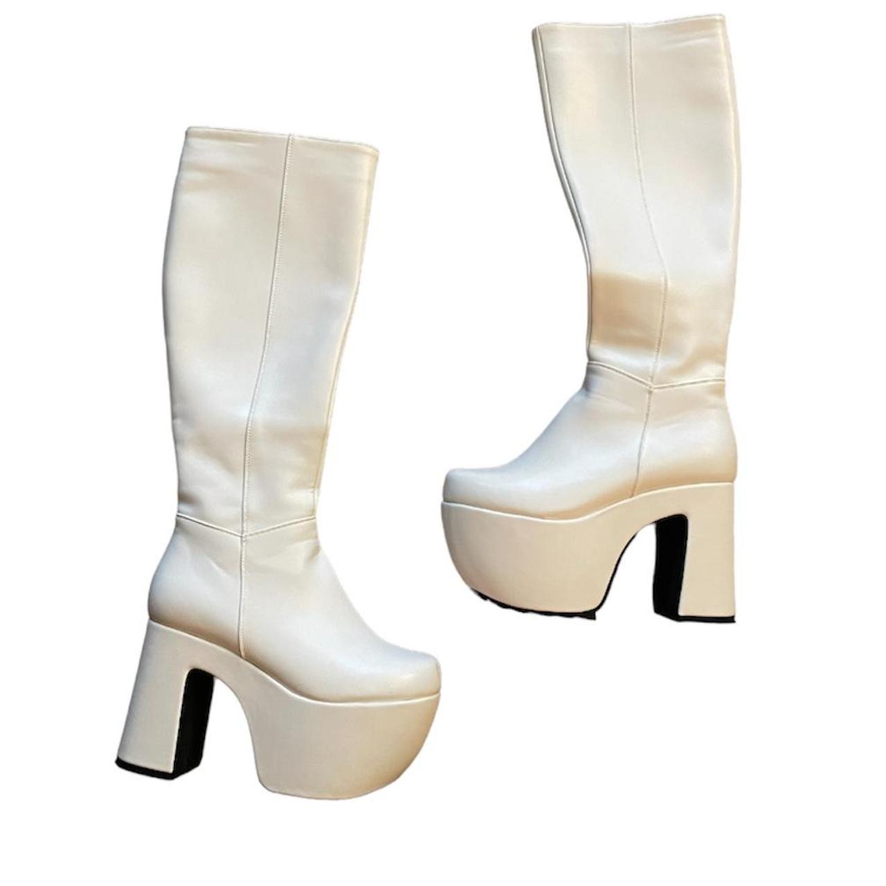 70s white 2024 platform boots