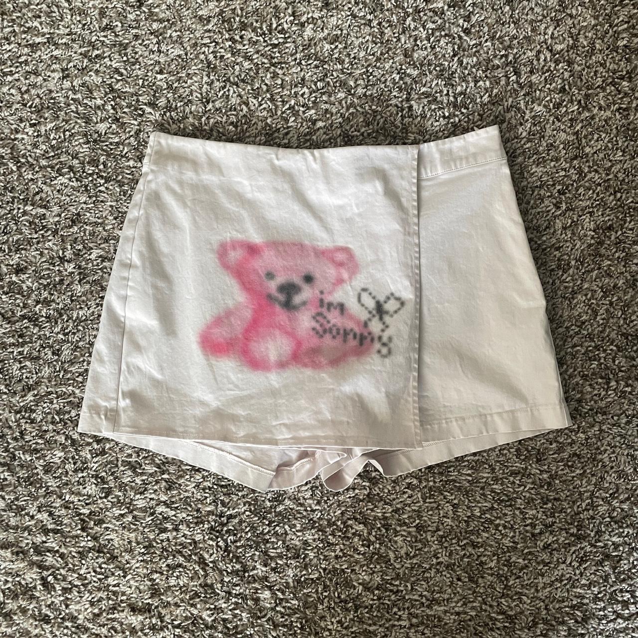 【関税込み】I'm Sorry by Petra Collins ミニスカート I'm Sorry by Petra Collins SSENSE Exclusive White & Grey