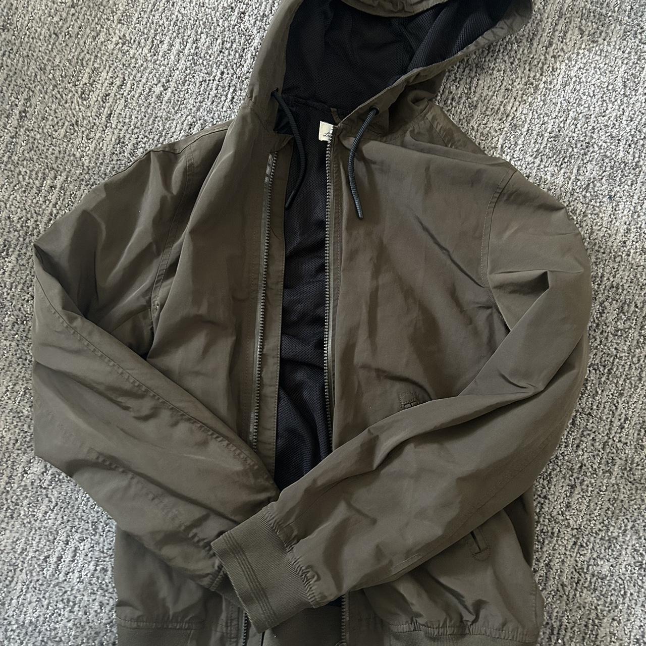 H&M rain jacket Barely worn! S men/oversized on women - Depop