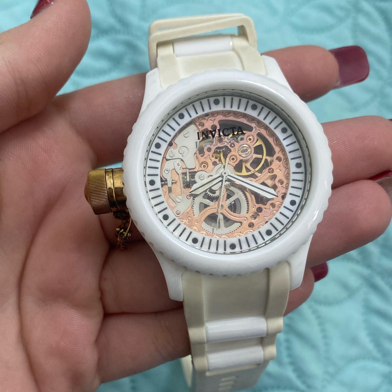 Invicta women's hot sale skeleton watch