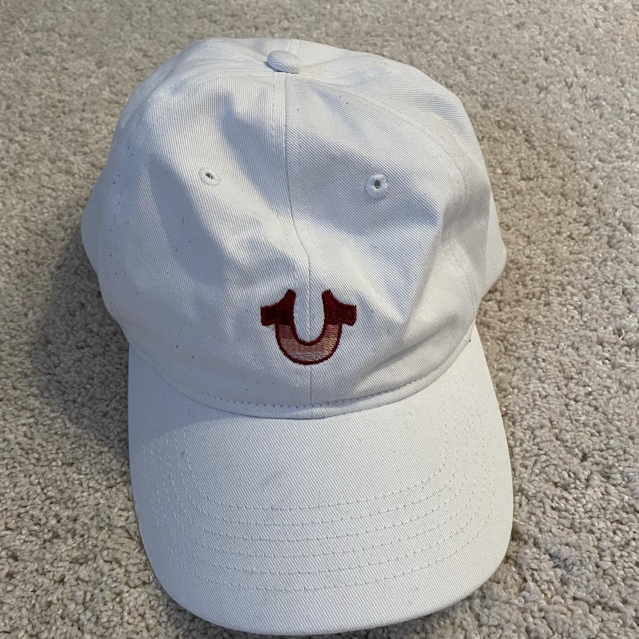 True Religion Men's White Hat | Depop