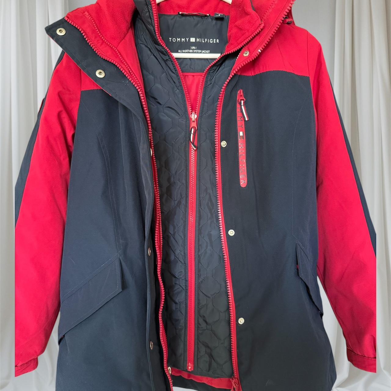 Tommy Hilfiger Women's Coat - Red/Multi - S – Tom… - image 1