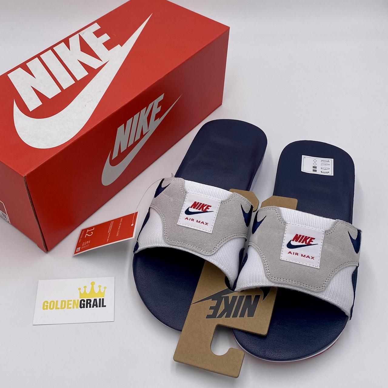 Nike Air Max 1 Slide Obsidian University Red Brand Depop