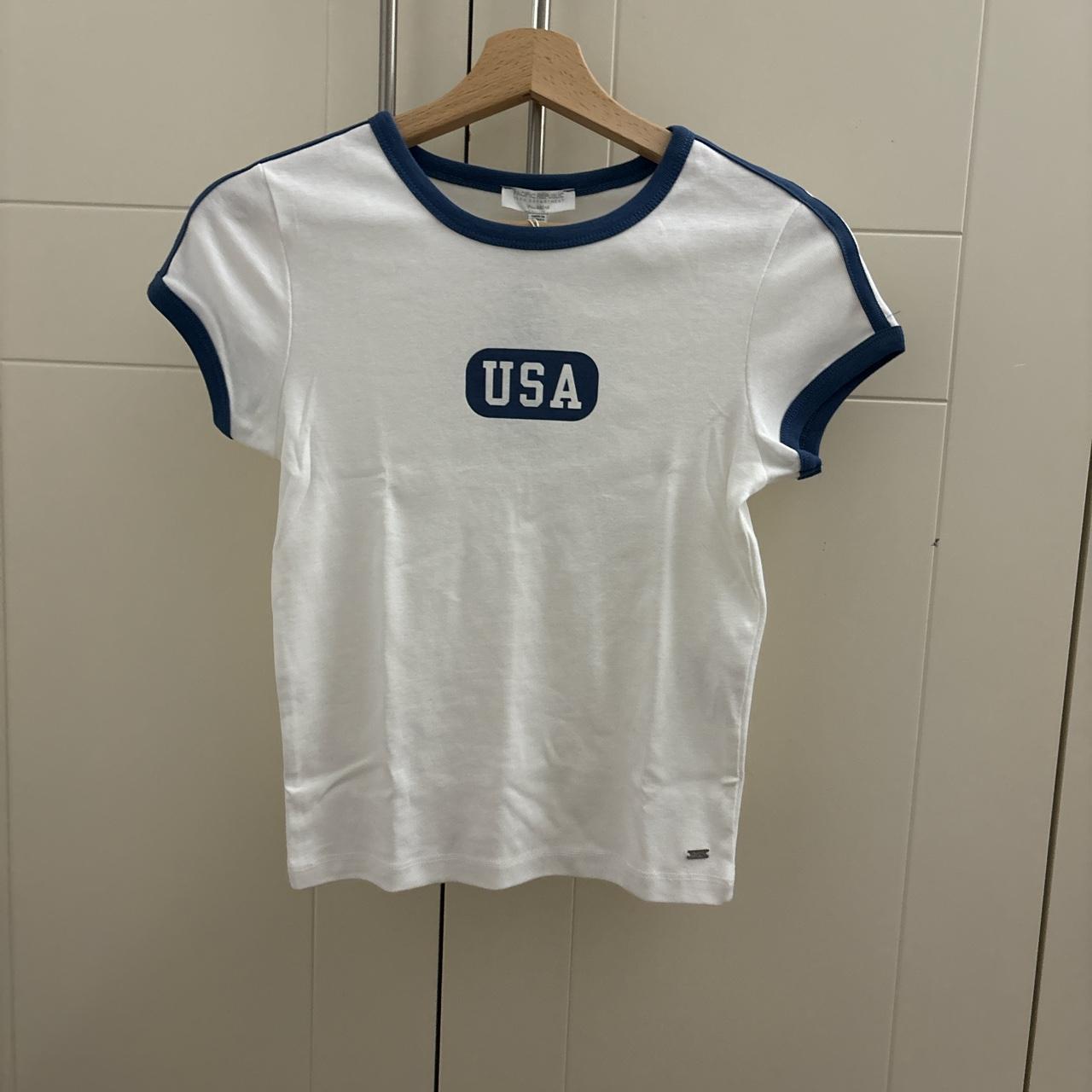 basic baby tee from pull&bear, with tags ⭐️🗣️... - Depop