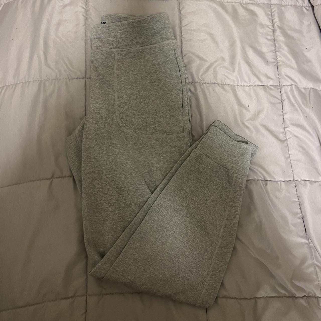 Joy Lab gray fleece lined leggings with side - Depop