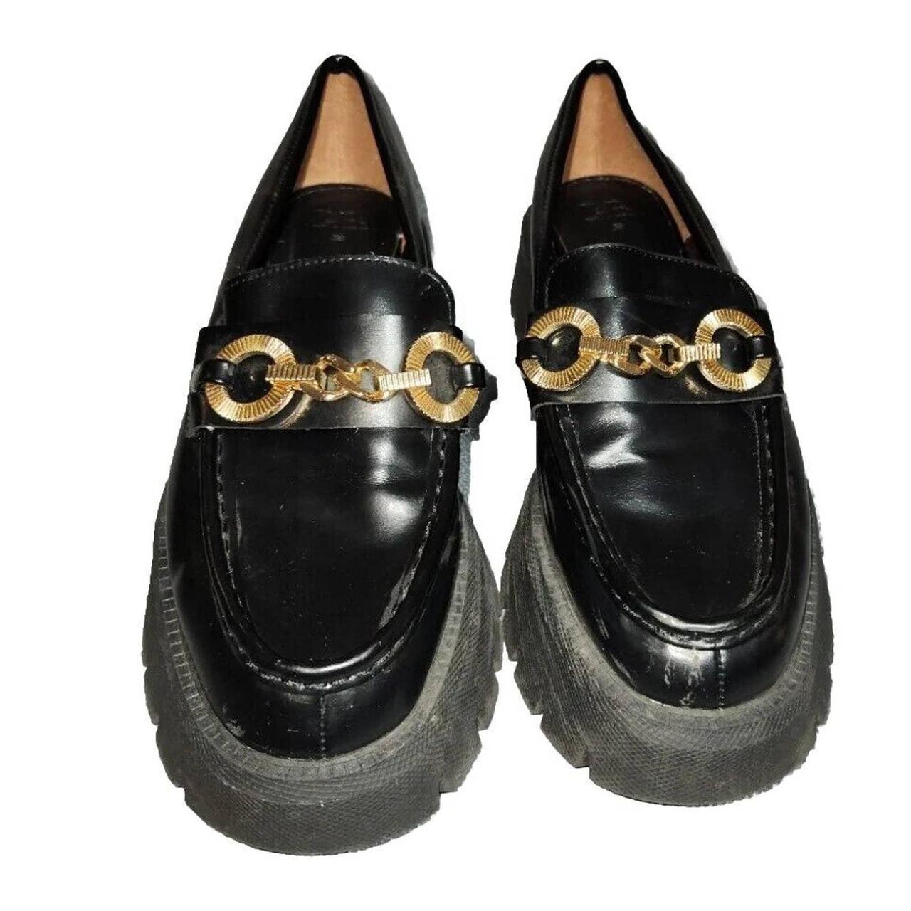 faux leather loafers womens