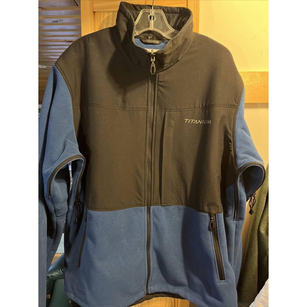 Columbia titanium hot sale jacket blue