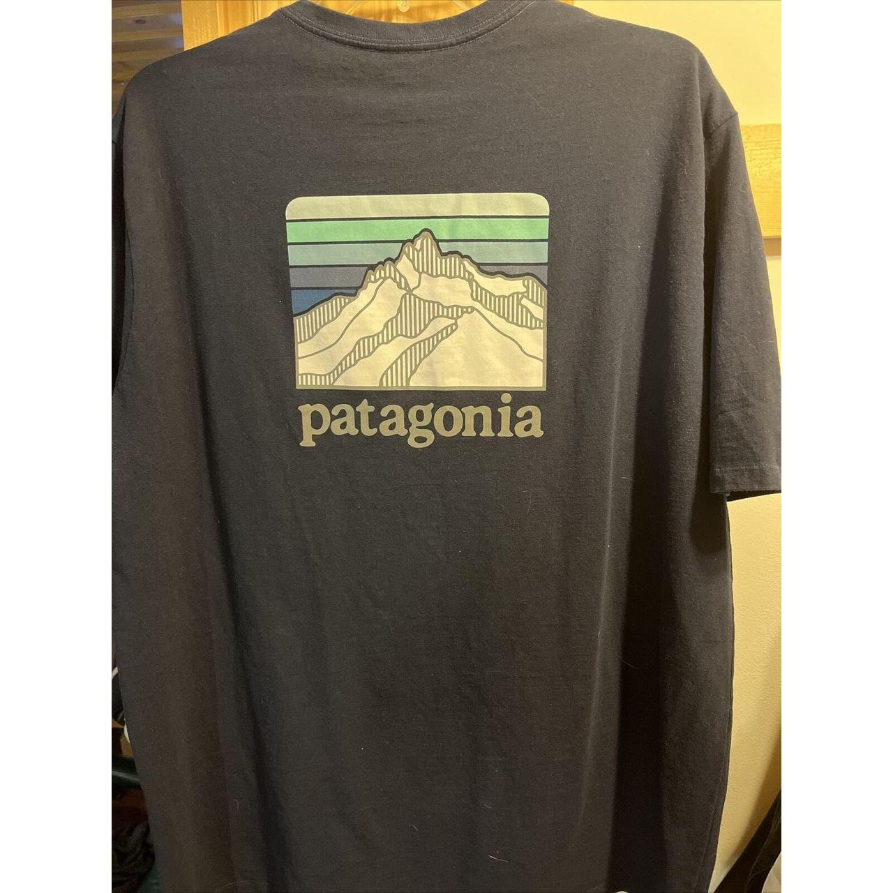 Patagonia Responsibili-tee Men’s Navy Blue XL Short... - Depop