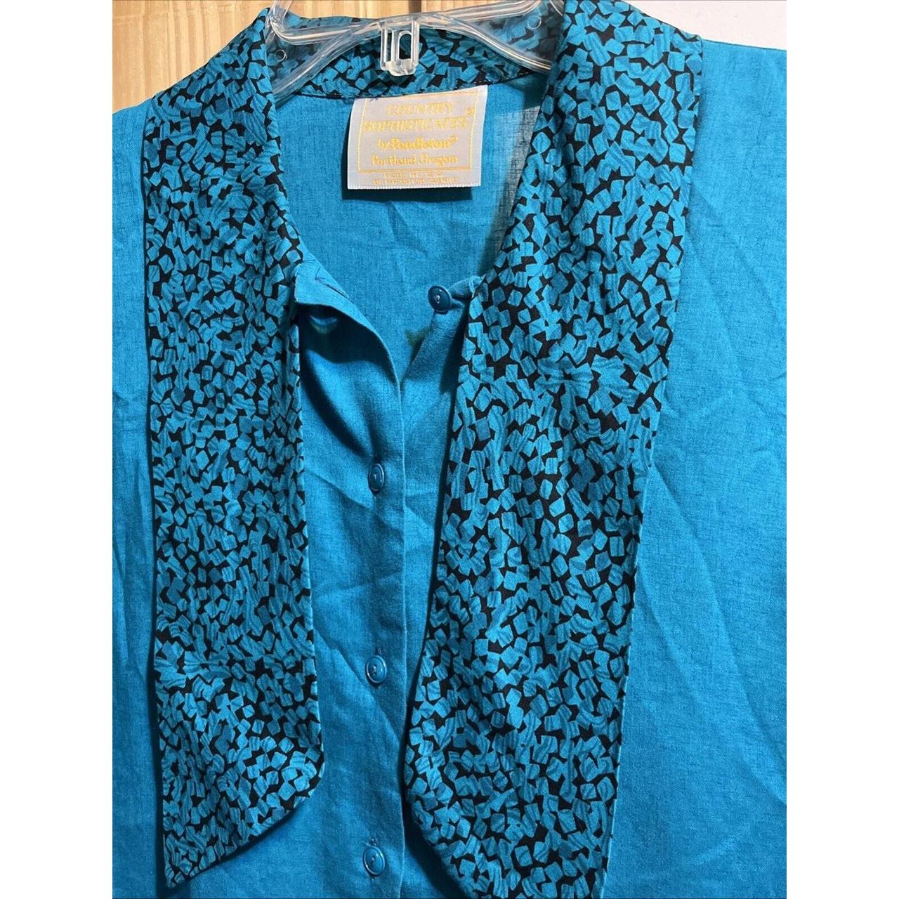 Pendleton Women's Blouse - Blue - 6 – Pendleton C… - image 5