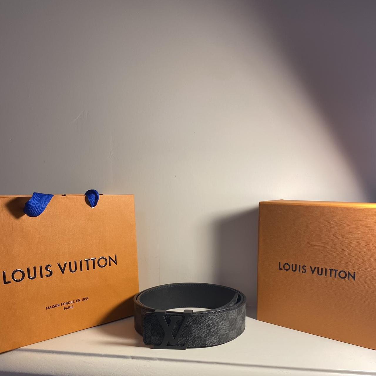 louis vuitton belt graphite