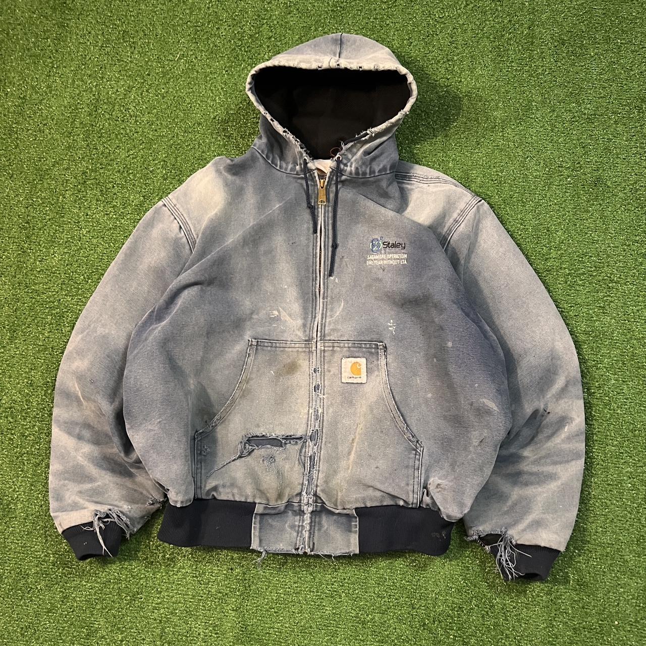 Vintage 90’s Sun faded Carhartt Jacket - Depop