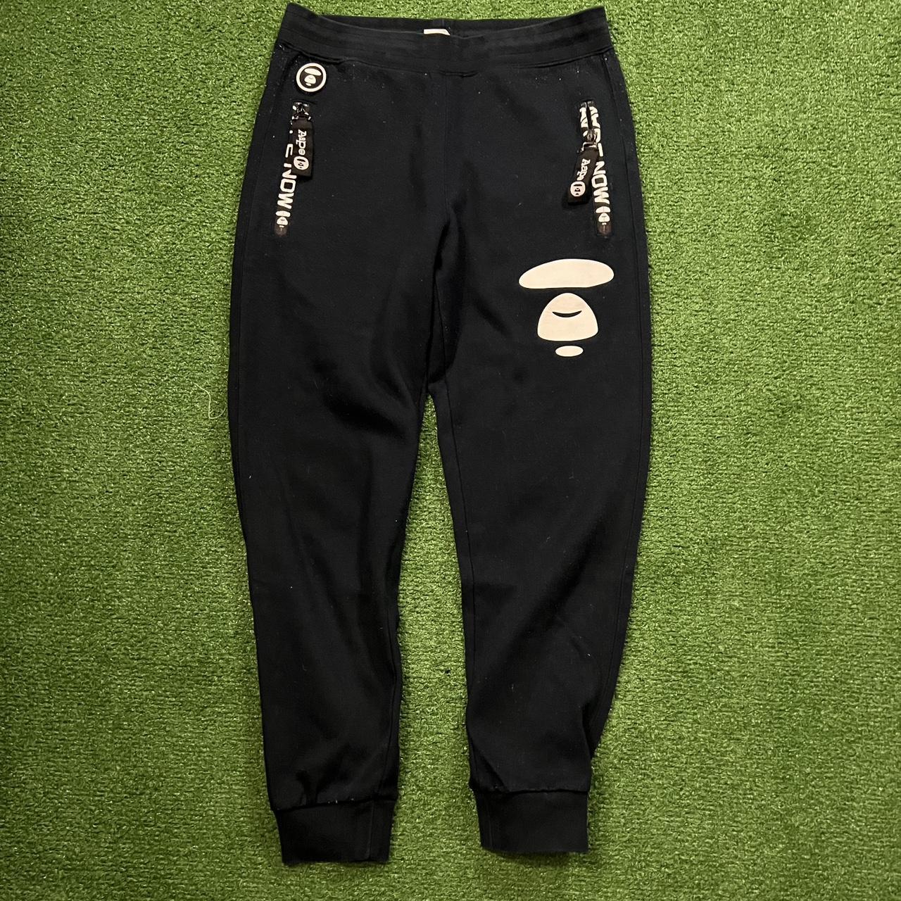 Black bape clearance joggers