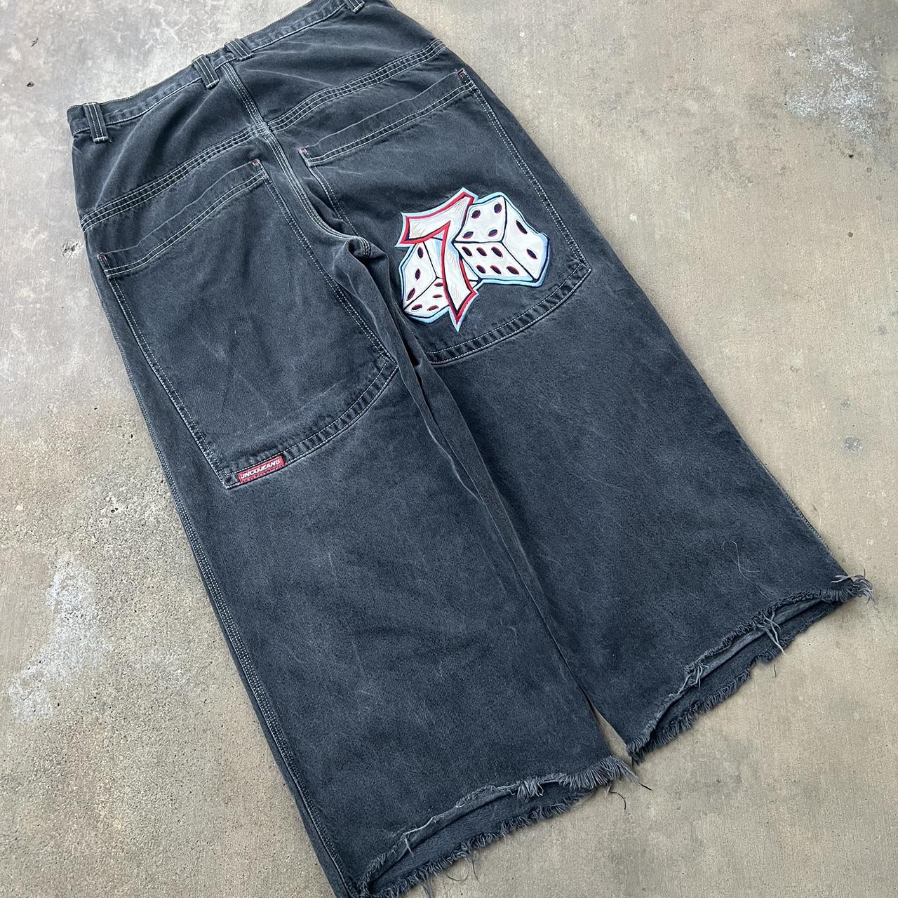 vintage 90s jnco lucky 7 dices 36x30 hearing offers... - Depop