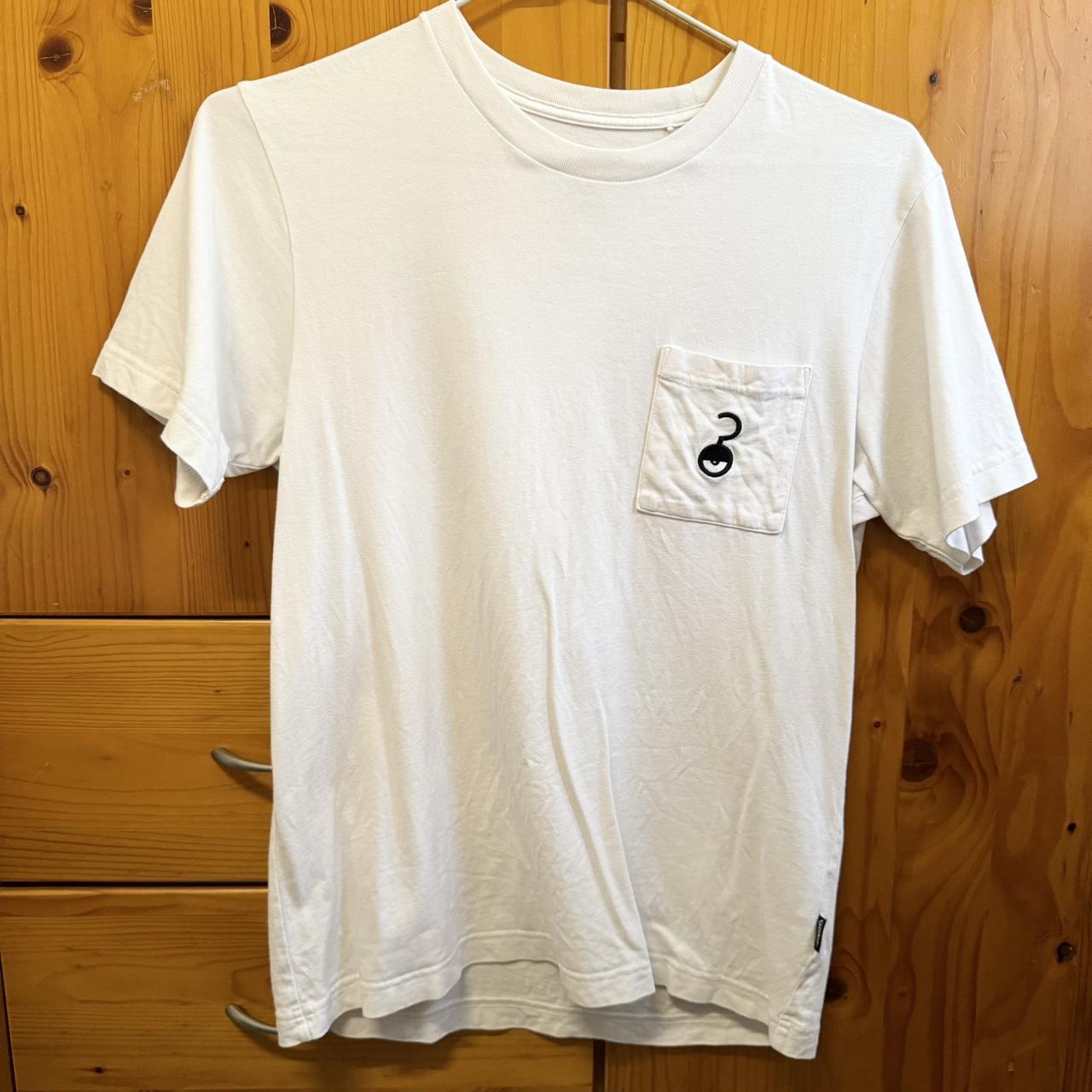★入手困難★IAB Studio x Pokemon Unown T-Shirt Uniqlo Nintendo Pokémon Unown Eye Test White Pocket | Depop