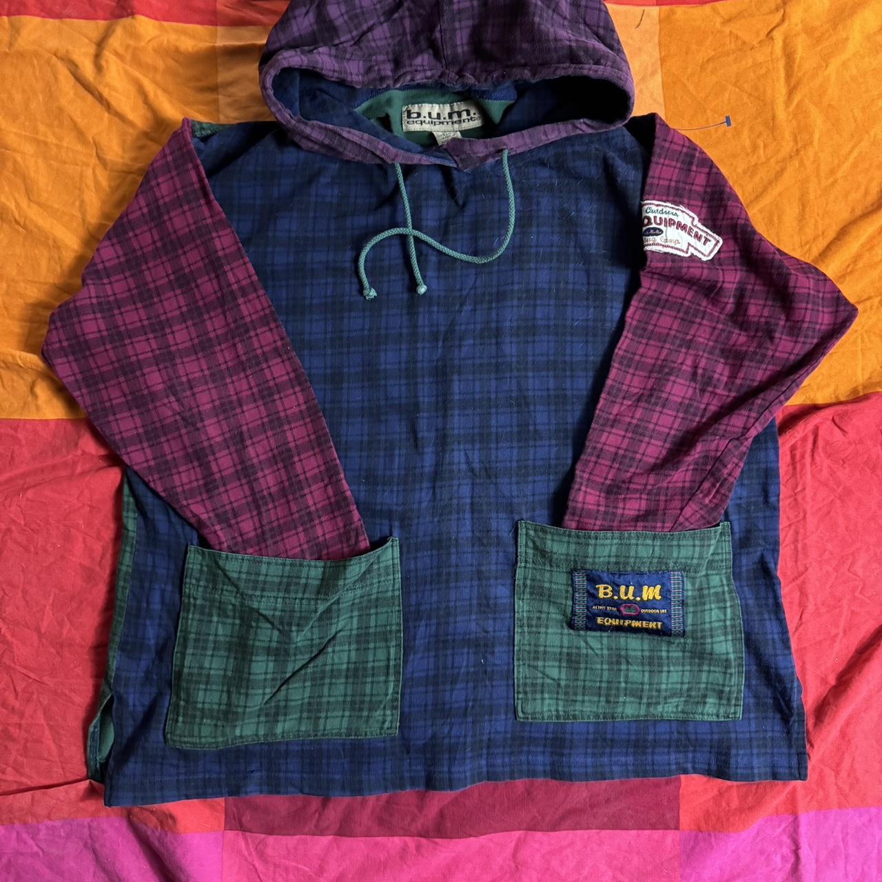 90’s B.U..M equipment pullover - Depop