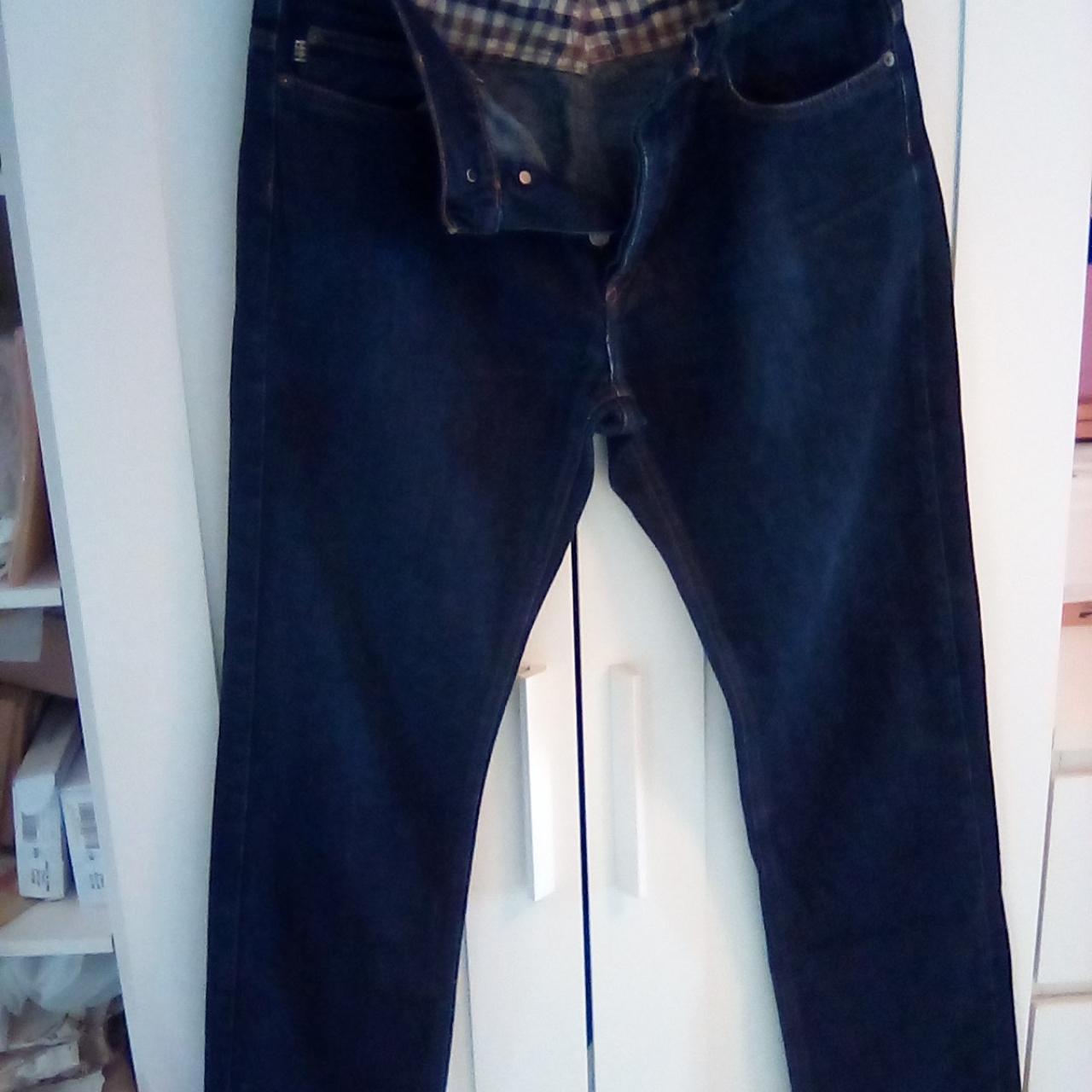 Aquascutum Jeans Dark Blue Denim 34 inch