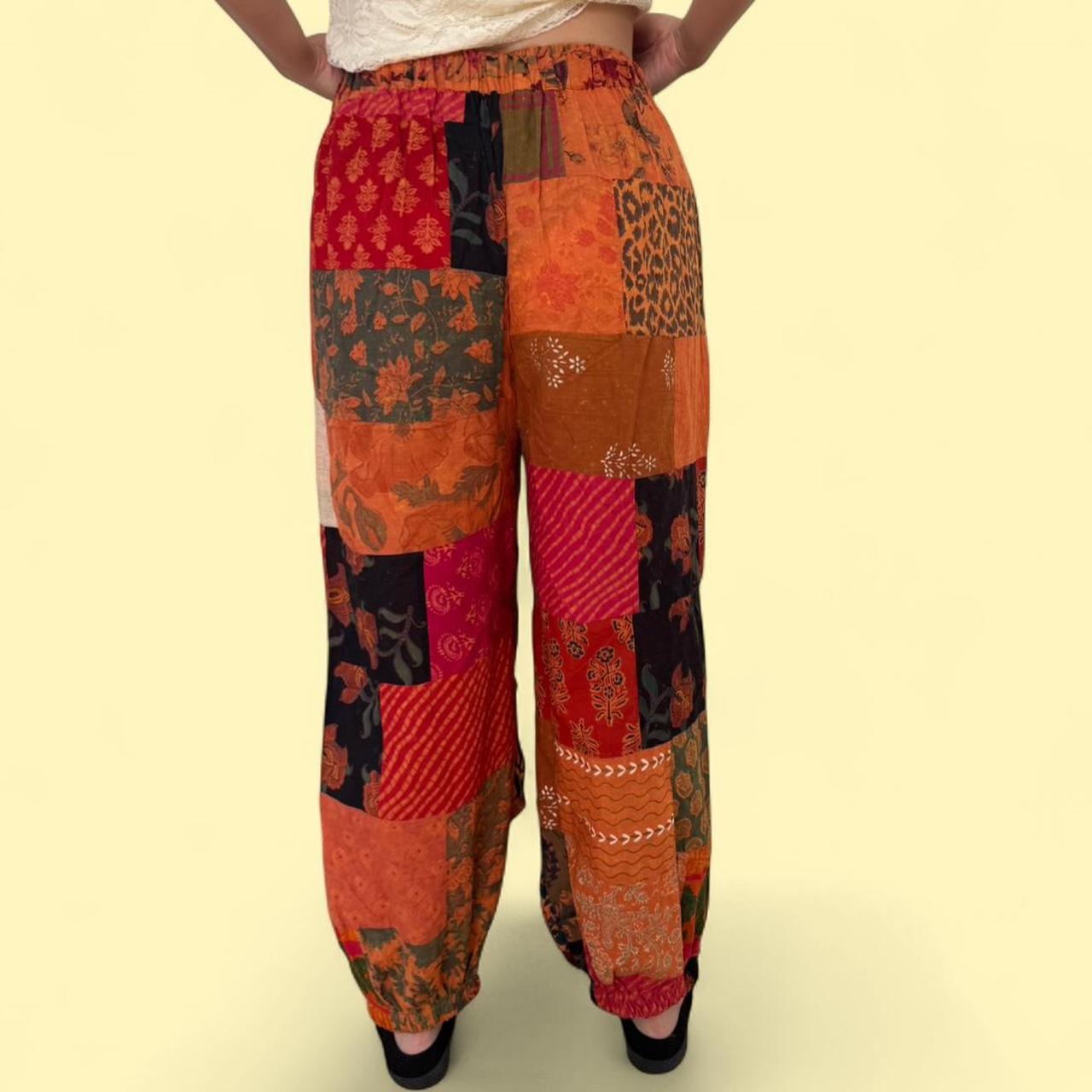 Women's Pants - Multi - M – multi pattern boho jo… - image 5