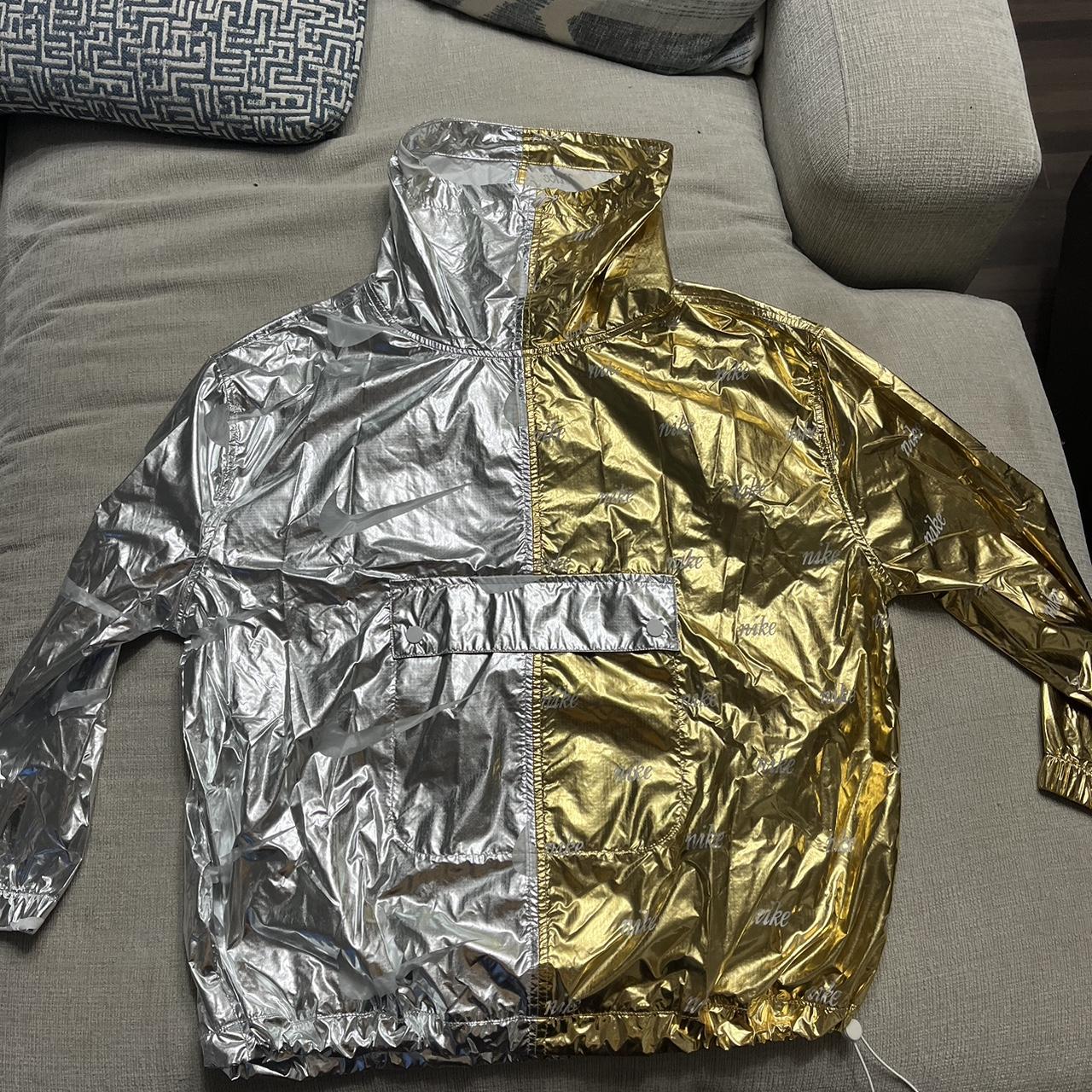 Nike Sportswear Metallic Windbreaker Jacket Poncho