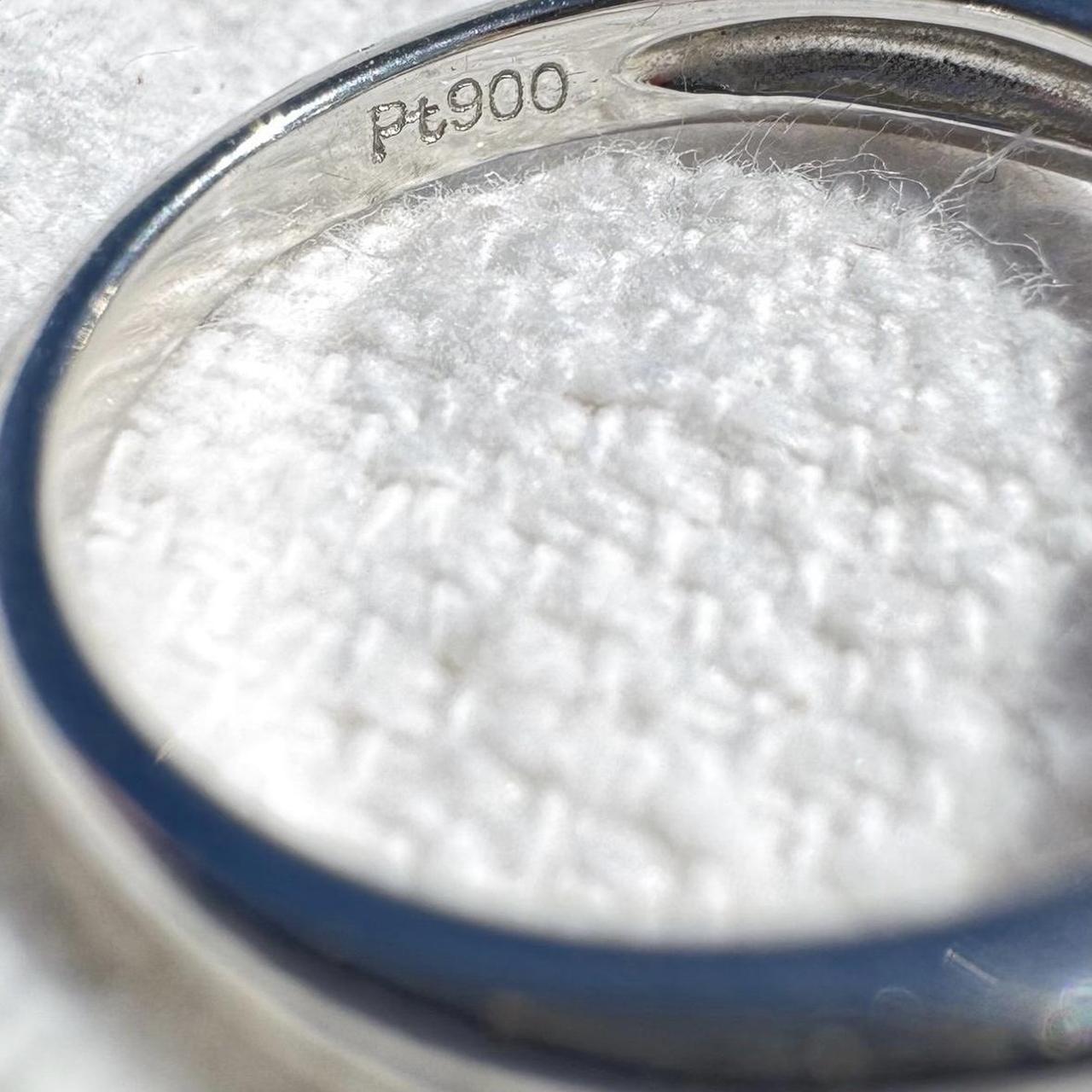 Women's Ring - Silver/White – Solid 900 Platinum … - image 7