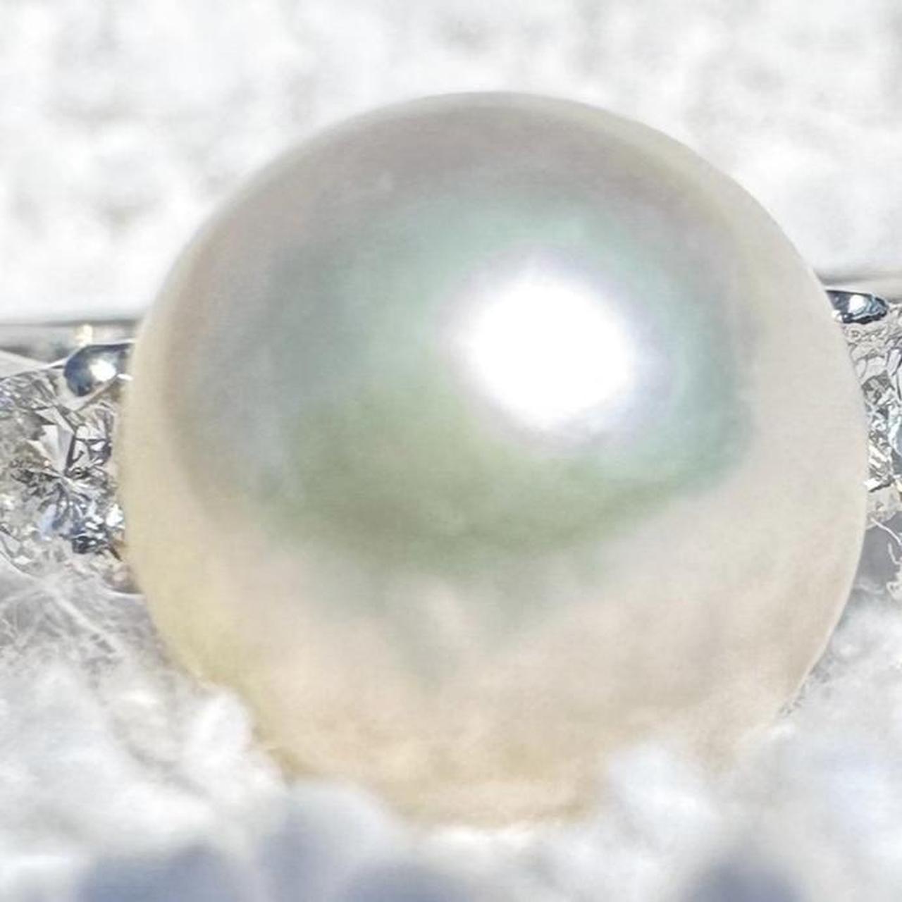 Women's Ring - Silver/White – Solid 900 Platinum … - image 5