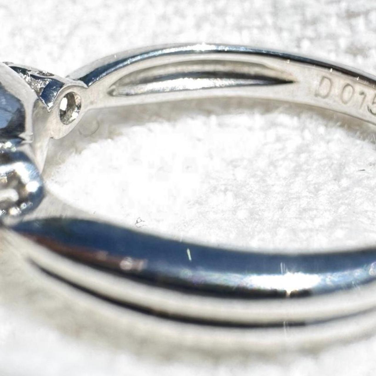 Women's Ring - Silver/White – Solid 900 Platinum … - image 8