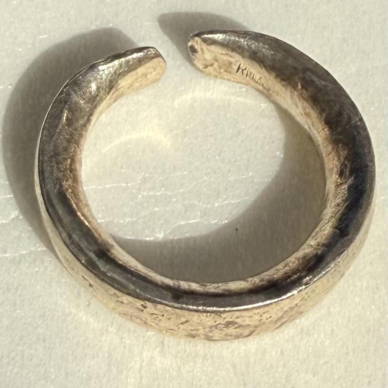 Women's Ring - Silver/Gold – Solid 925 Sterling S… - image 5