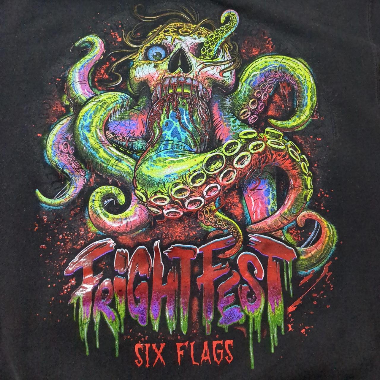 Six Flags Fright Fest Octopus Skull XD Halloween. Depop