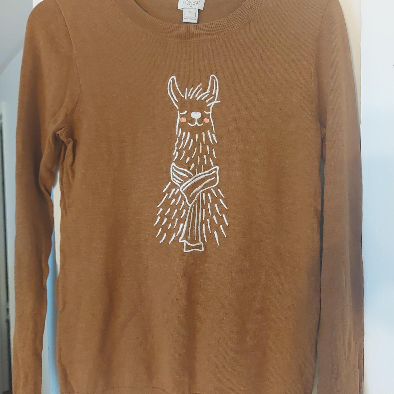 J crew llama sweater best sale