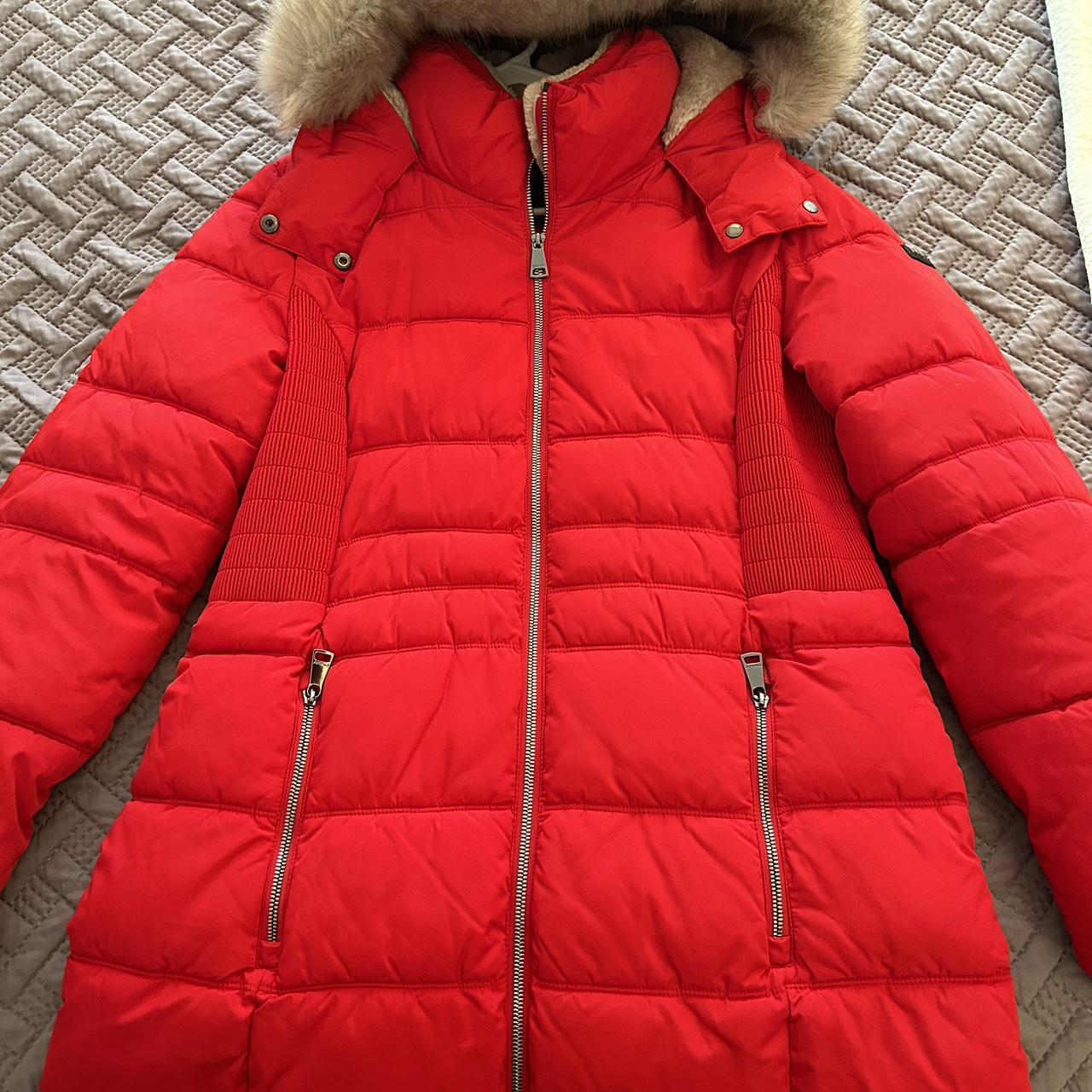 Dkny 2024 coat red