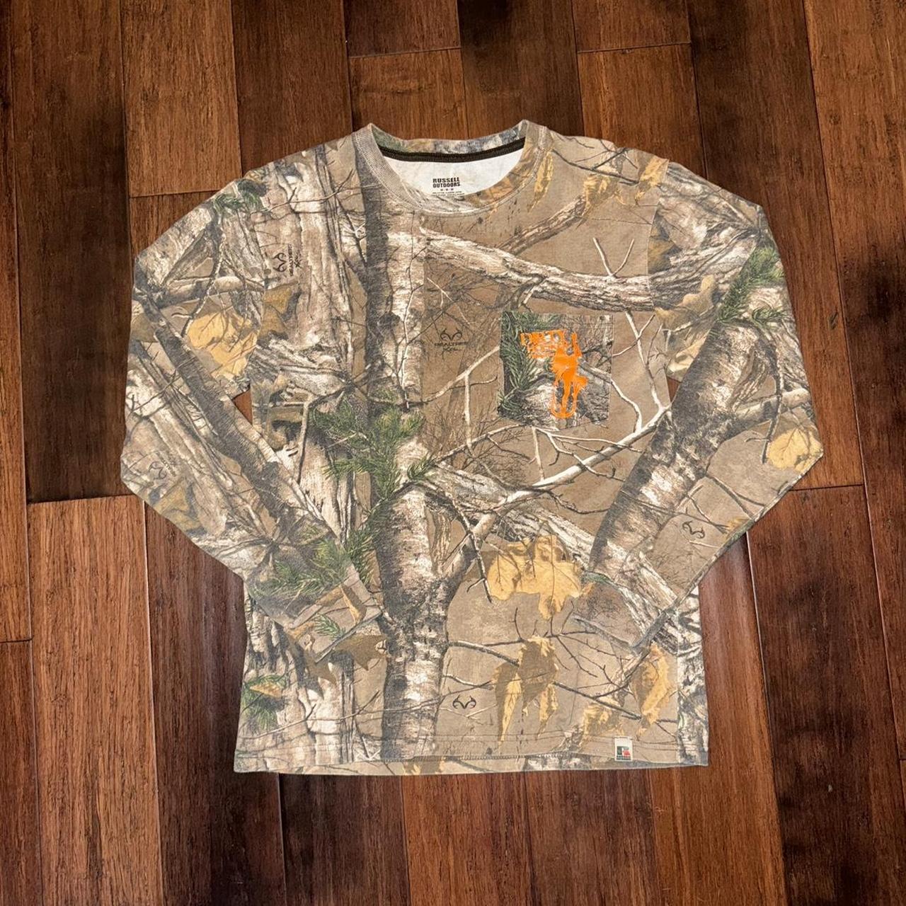 Russell Athletic Camo Realtree 'Dirty Hooker Fishing - Depop