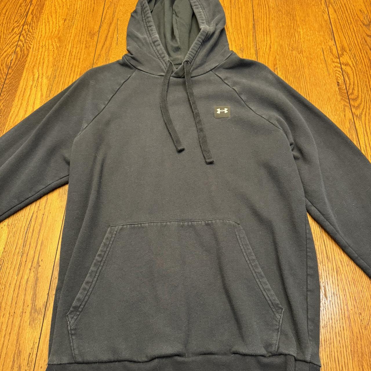Small black Under Armor Hoodie. Fits well for a... - Depop