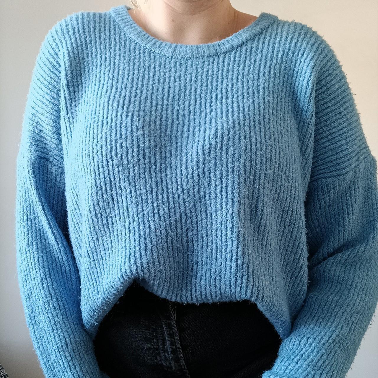 Primark blue knit jumper. Size 2XL but fits me