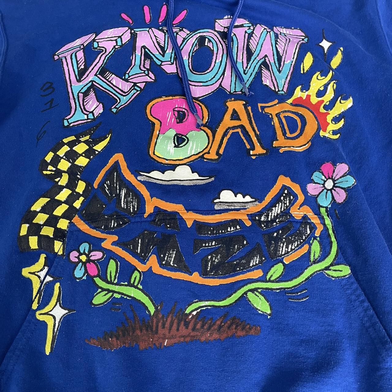 Pacsun Los Angeles Know Bad Daze Blue Sweatshirt | Depop Pacsun Los Angeles Know Bad Daze Blue Sweatshirt | Depop