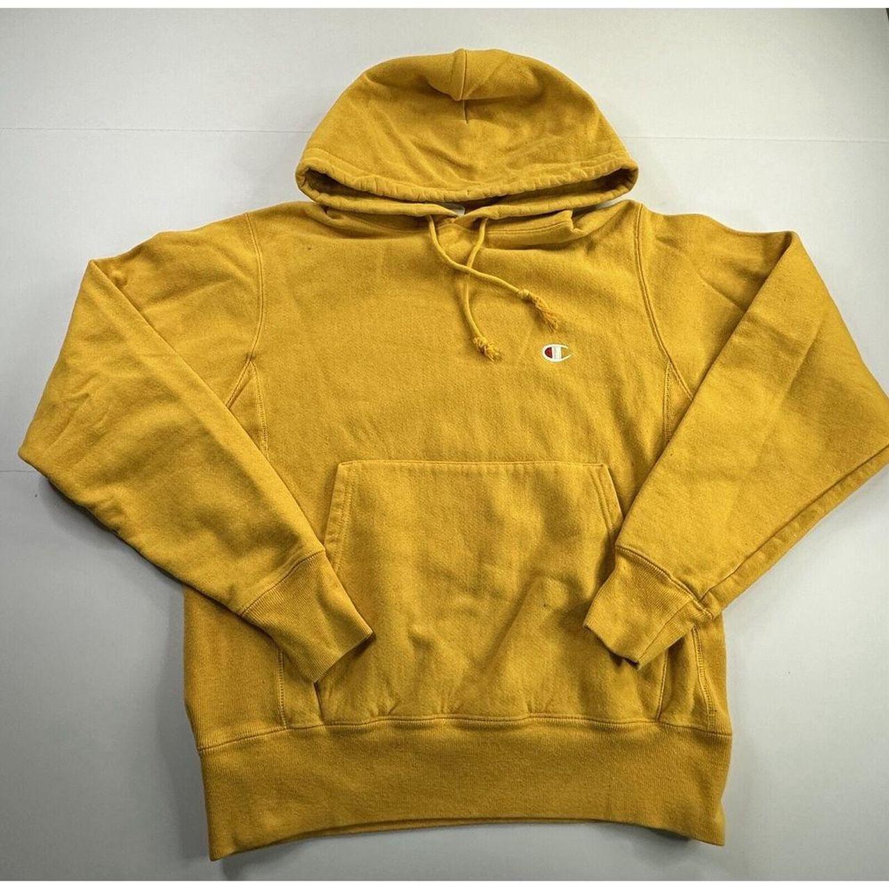 Mens yellow champion hoodie best sale