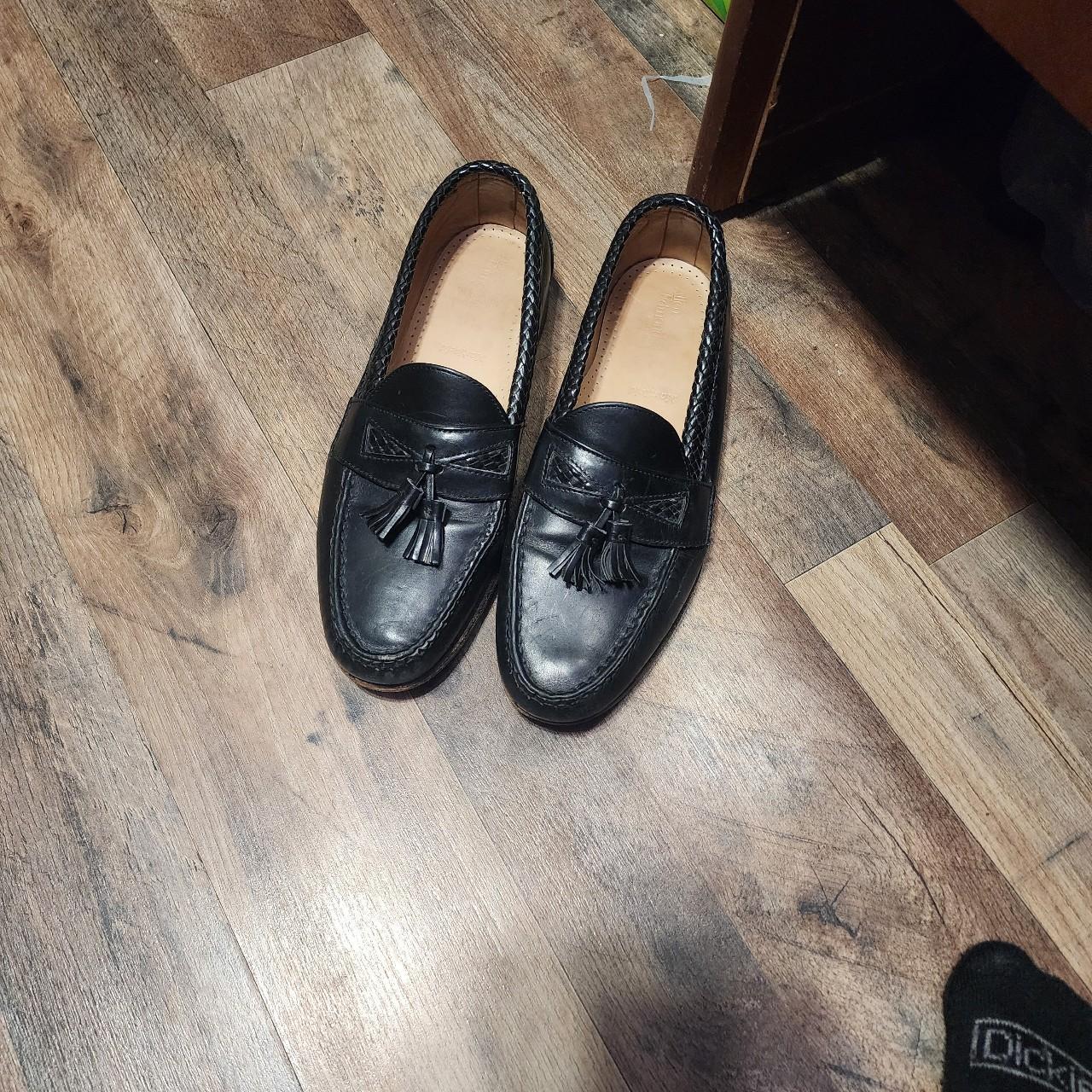 Allen Edmond Maxfield Tassel Loafers Black Leather Depop