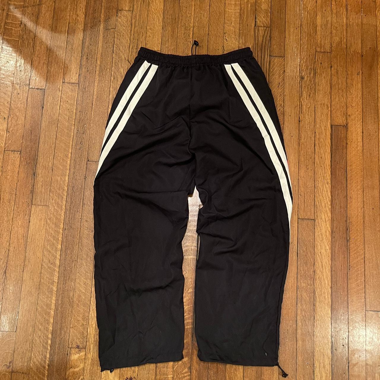 Baggy/wide leg track pants Balenciaga type track... - Depop