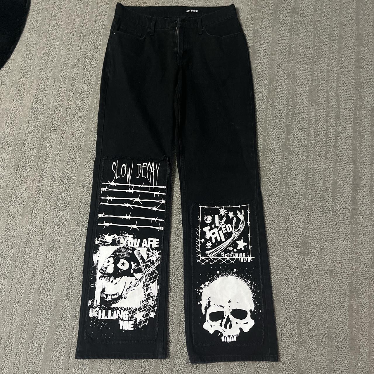 ★BADBLOOD★ 0097 Daddy Exhaust Jeans Black Fallout TRIPP NYC - NO EXCUSE PANT BLACK