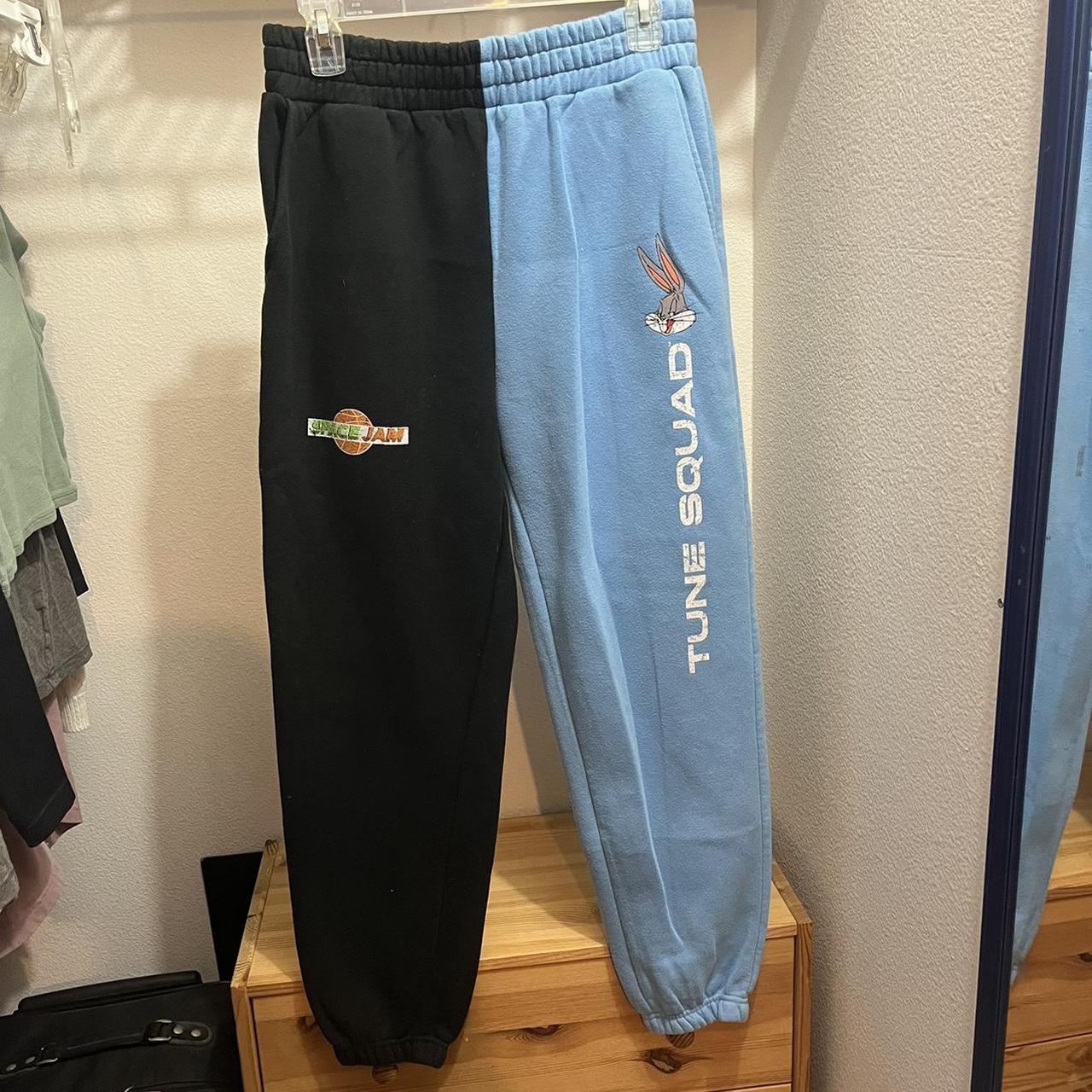 Women's Black Space Jam Oversized Joggers