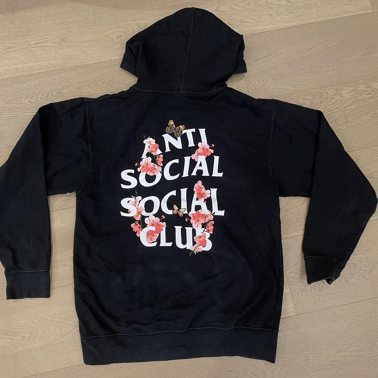 Anti Social Social Club flower hoodie. Size medium.... - Depop