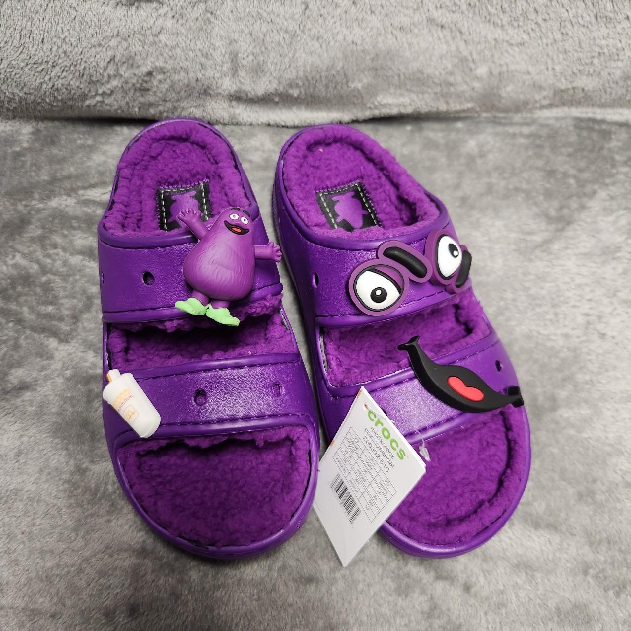 NEW McDonald's X Crocs Grimace Cozzzy Sandal | Men | Depop