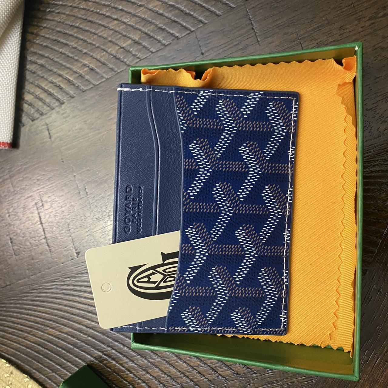 Goyard card hotsell holder brown