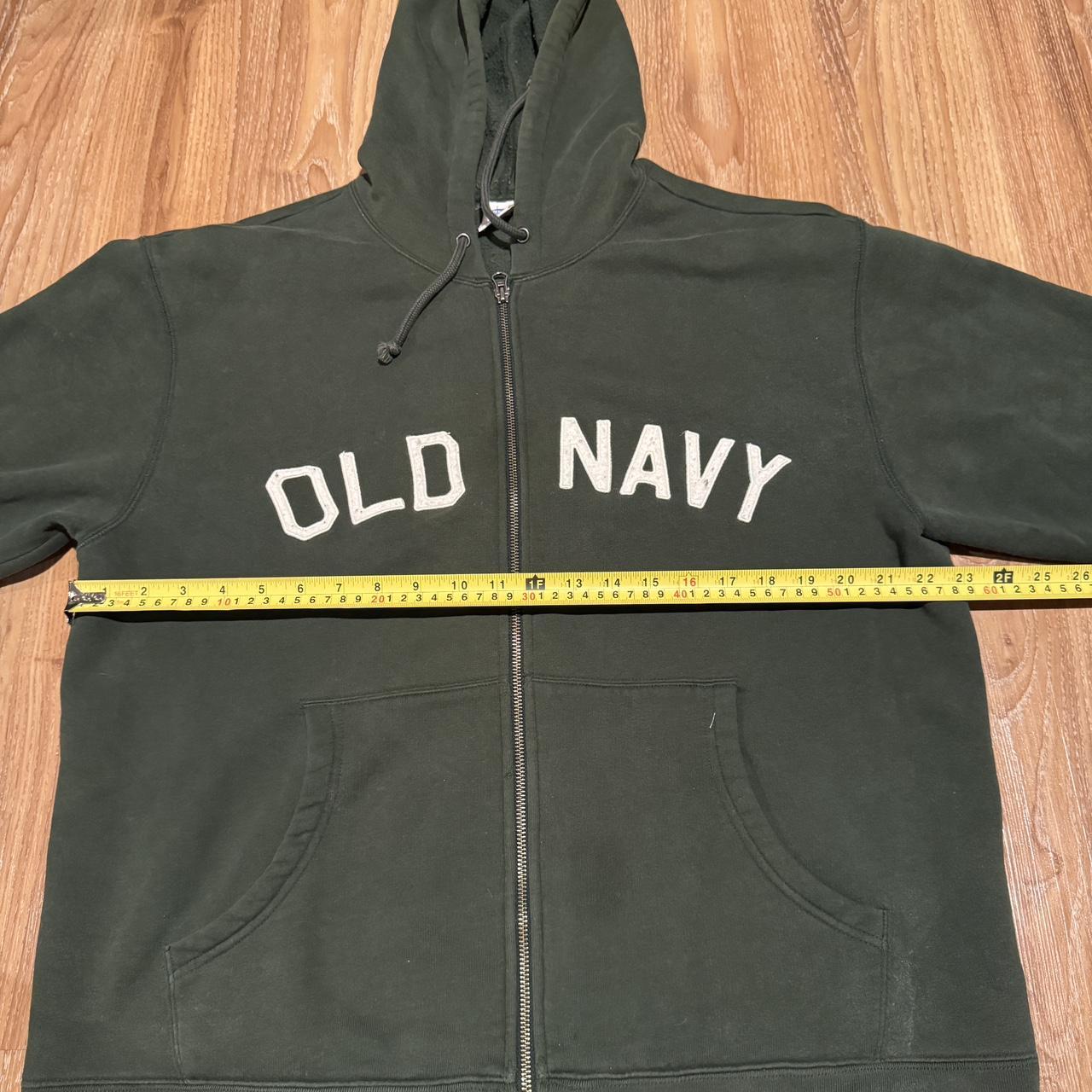 Old Navy Men's Green Hoodie (5)