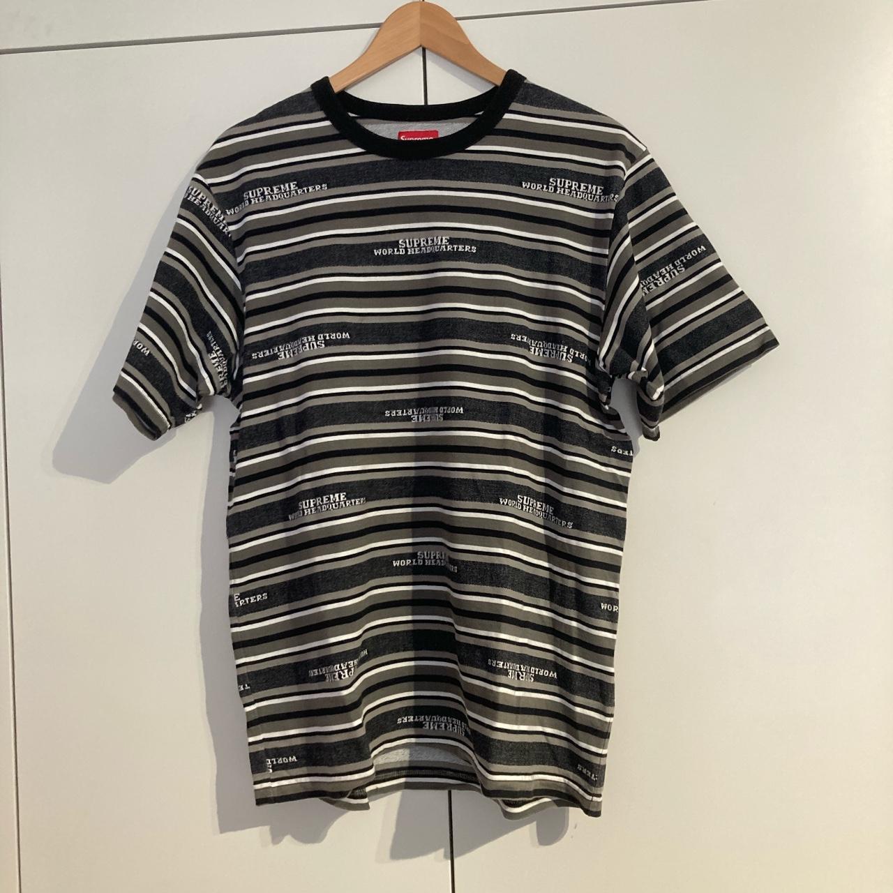 Striped supreme shirt online