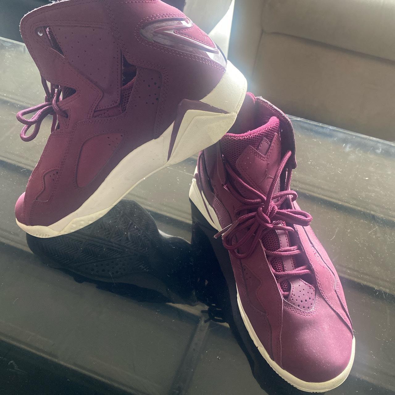 JORDAN TRUE popular FLIGHT BURGUNDY