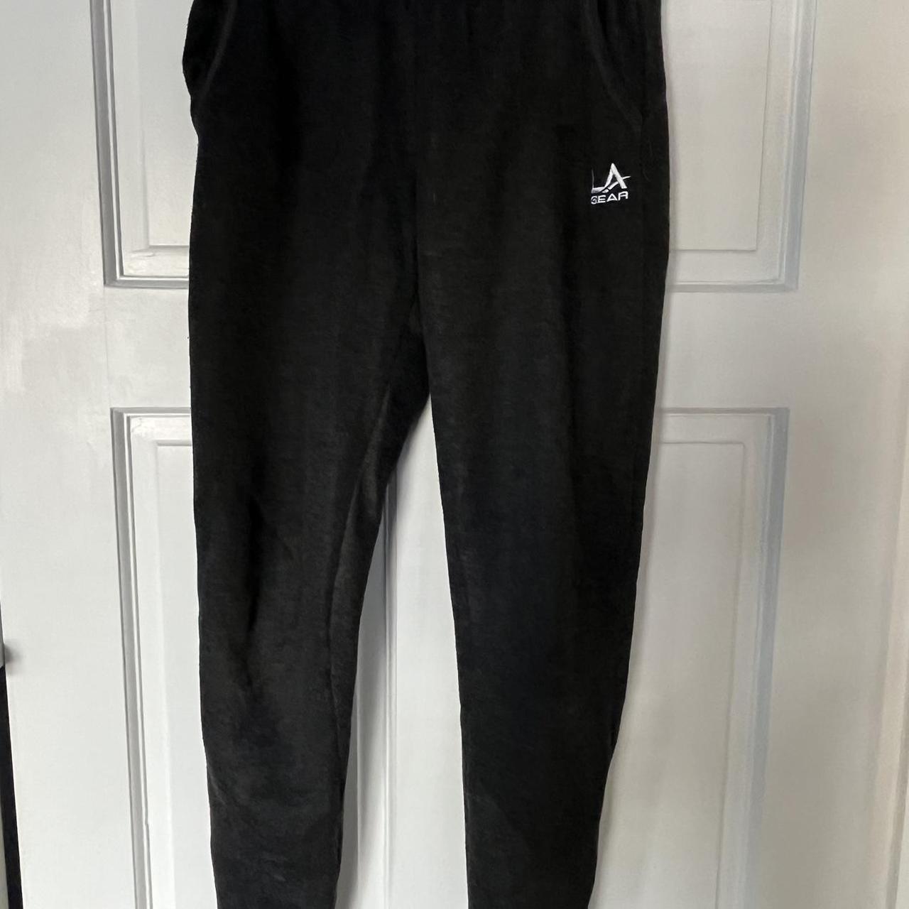 LA gear dark grey girls tracksuit bottoms,