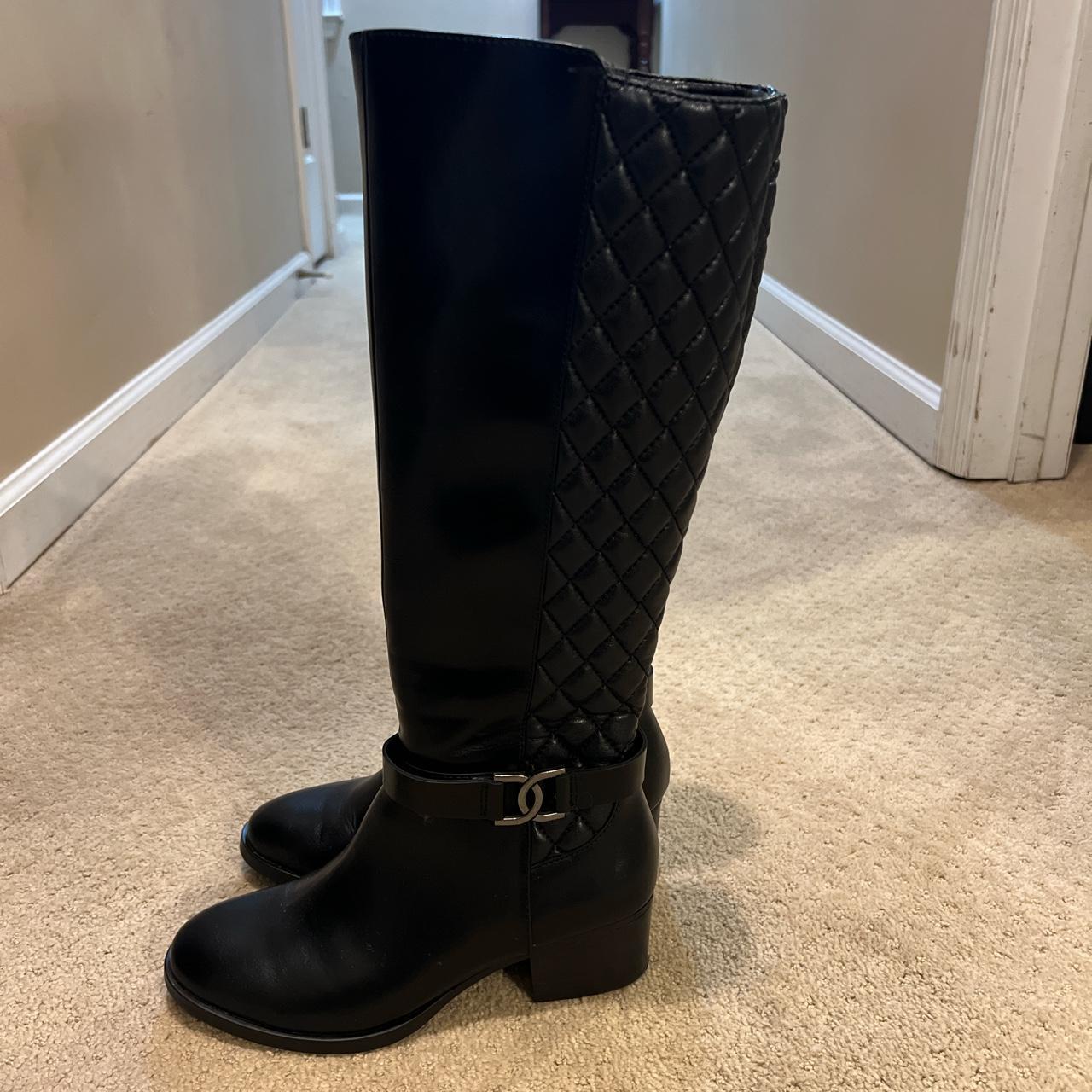 Like New Tall Black Boots. Lauren Blakwell. Size 6. Depop