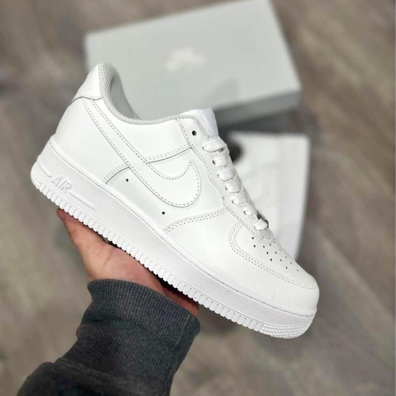 Selling brand-new White Air Force Ones, size 10.5 –... - Depop