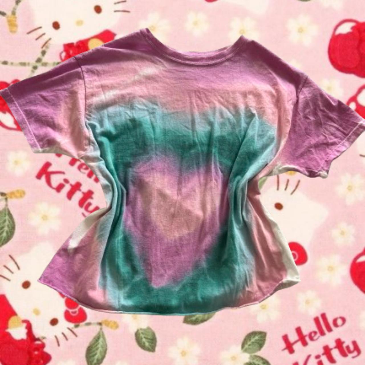 cropped tie dye t shirt