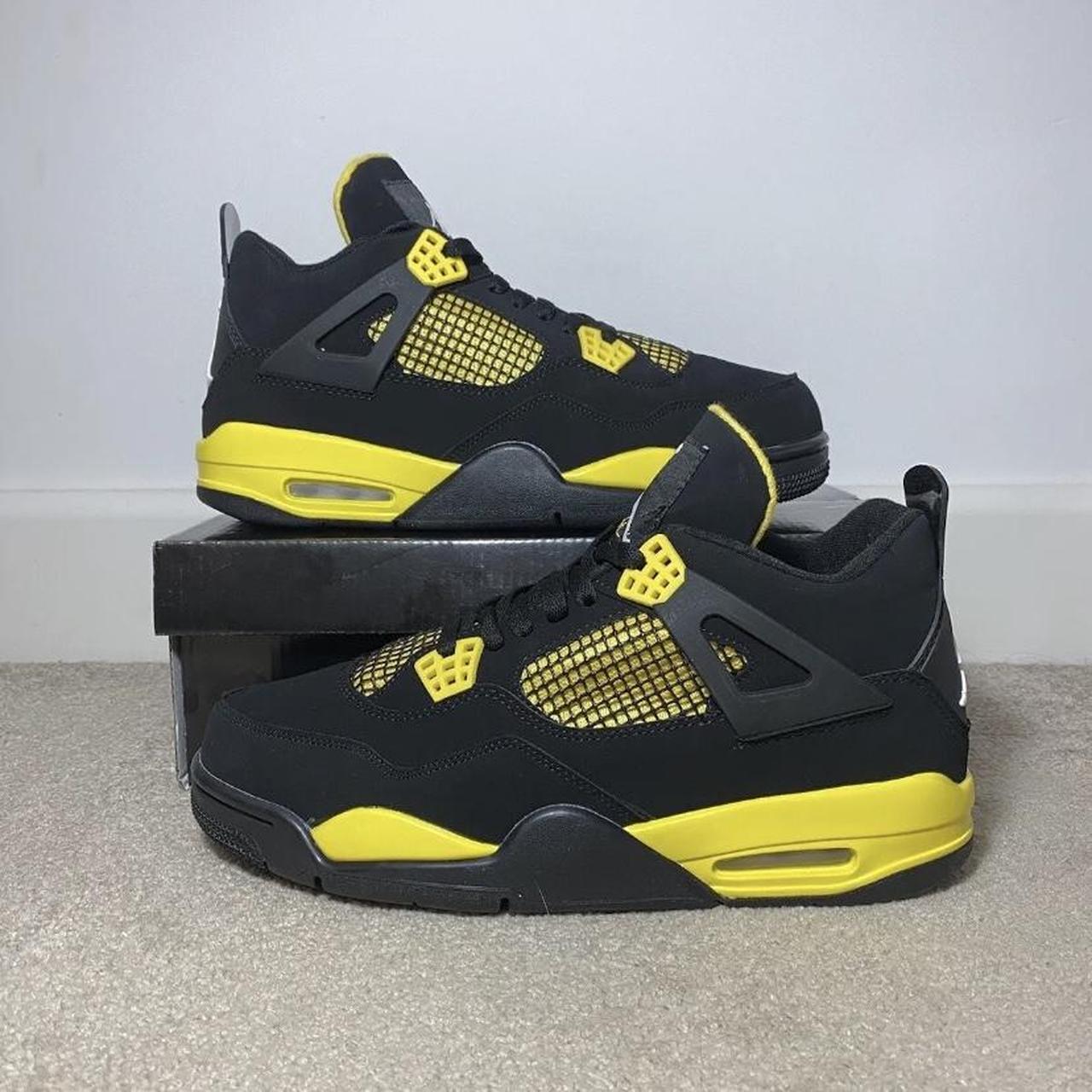 Jordan 4 yellow thunders Size 7 Size 8 Size 6 x2... - Depop